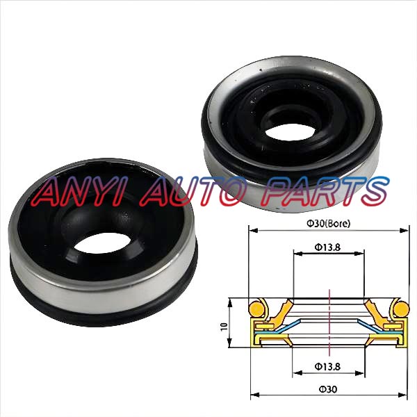 17-0025 Automotive Air Conditioning Compressor Shaft Seal Gasket Oil Stamp DENSO TV12 TV14 TV12C R-134 / TV12S TV14SC