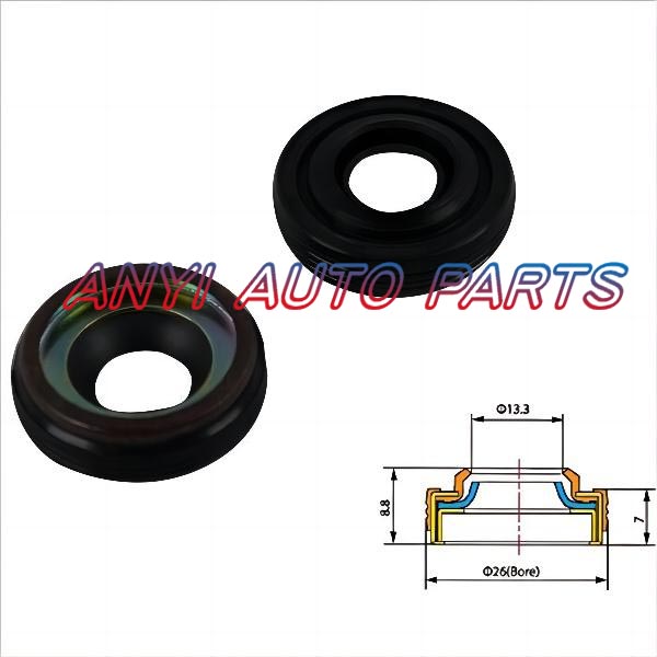 17-0030 Automotive Air Conditioning Compressor Shaft Seal Gasket Oil Stamp SP-21 QQ DENSO