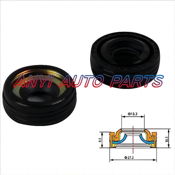 17-0026 Automotive Air Conditioning Compressor Shaft Seal Gasket Oil Stamp MITSUBISHI:FX105V,FX80,FXA105,MSC105,MSC90 yaris camry previa