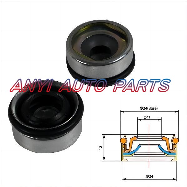 17-0017 Automotive Air Conditioning Compressor Shaft Seal Gasket Oil Stamp Sanden 505/507,TR70.TR090,TR105, Mitsubishi MSC90C, MSC105C, FX80/FX105V, SH942/K600, Honda K600 FXA105, MSC105, MSC90 R134a