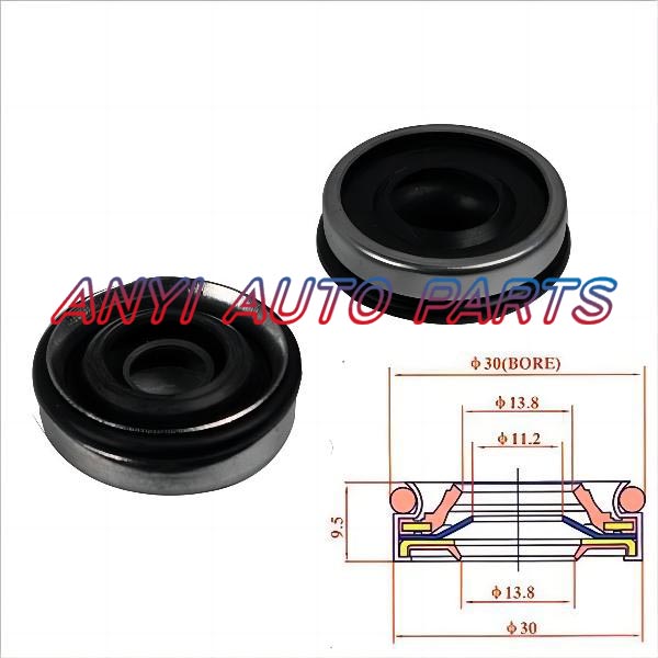 17-0024 Automotive Air Conditioning Compressor Shaft Seal Gasket Oil Stamp Nippon Denso TV12/14C, Calsonic Nissan Cefiro A30, A32 ND 10P DENSO TV12/24