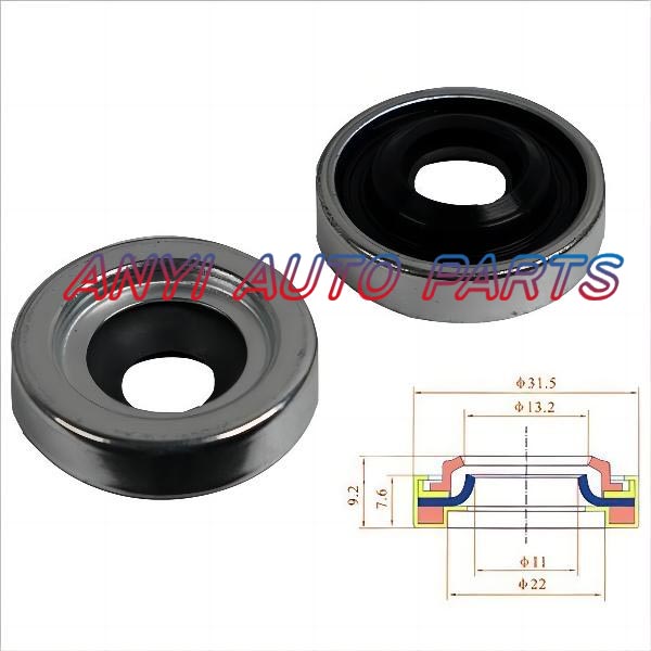 17-0052 Automotive Air Conditioning Compressor Shaft Seal Gasket Oil Stamp GM DA6 / HR6 / HR6H/ R4/V5 double lips seal