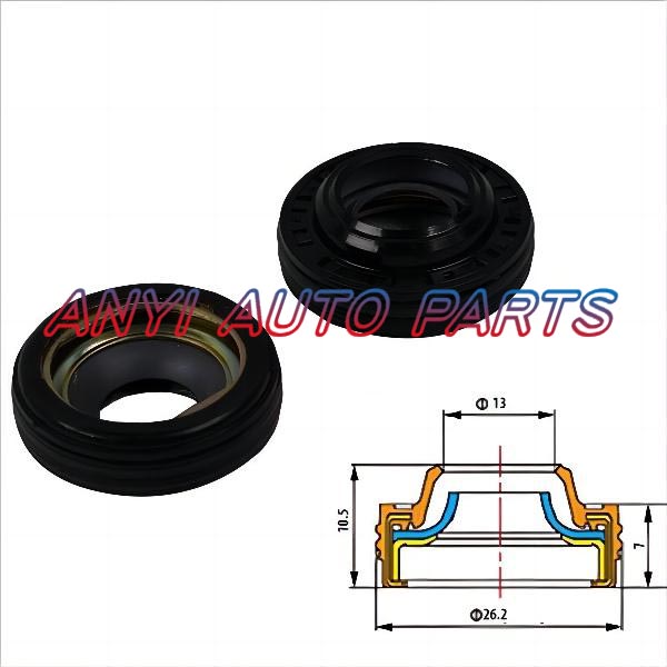 17-0033 Automotive Air Conditioning Compressor Shaft Seal Gasket Oil Stamp DAEWOO V5 - GM V5, V7