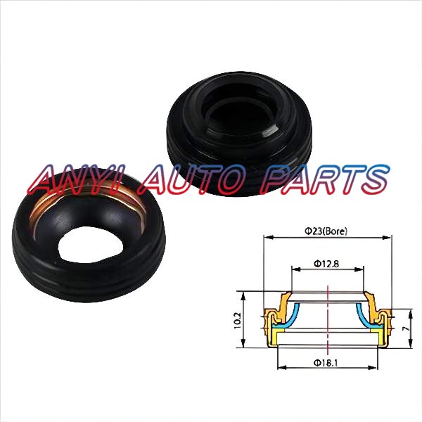 17-0032 Automotive Air Conditioning Compressor Shaft Seal Gasket Oil Stamp FORD FS10/FX15/VF2 R134a