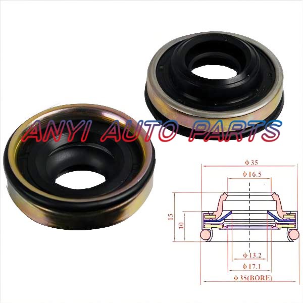 17-0035 Automotive Air Conditioning Compressor Shaft Seal Gasket Oil Stamp DENSO:10S30B,10S30C,1020B,10S20B toyota coaster