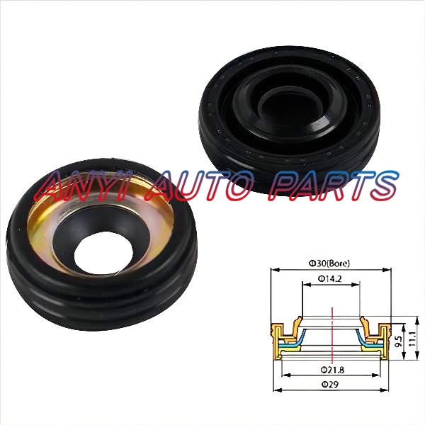 17-0046 Automotive Air Conditioning Compressor Shaft Seal Gasket Oil Stamp DENSO 7SBU16 7SBU 16