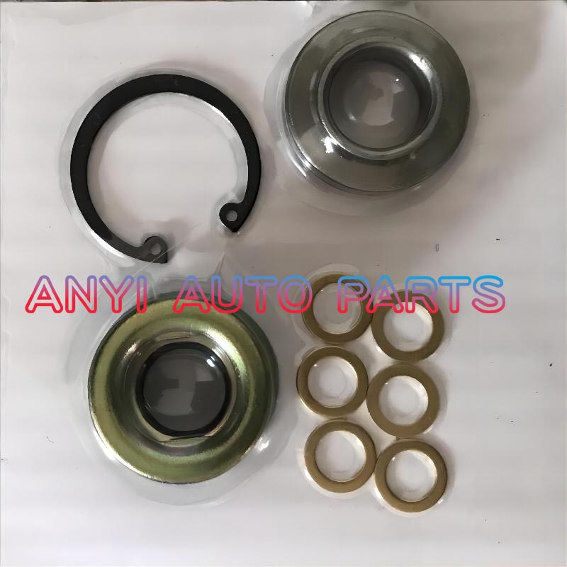 SK-1104NF Automotive Air Conditioning Compressor Shaft Seal Gasket Oil Stamp NIPPONDENSO 10P13, 10P15, 10P17, 6P127A, 6P127B, 6P134, 6P148 NOTCHED FACE CARBON SEAL KIT