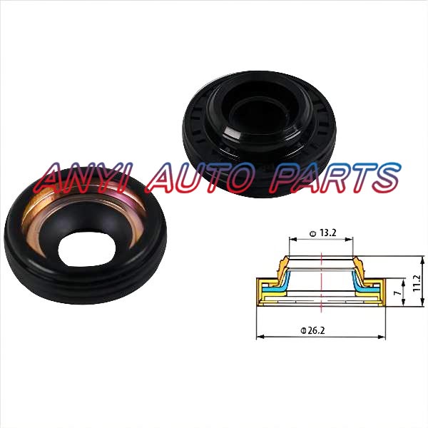 17-0043 Automotive Air Conditioning Compressor Shaft Seal Gasket Oil Stamp QQ V7
