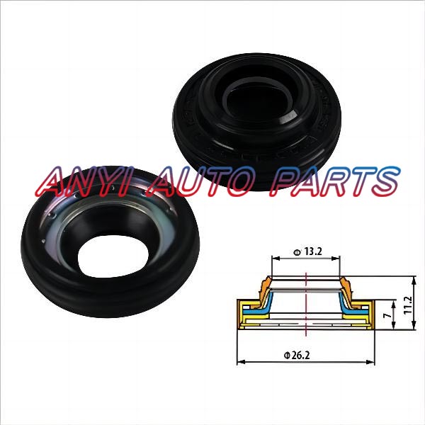 17-0041 Automotive Air Conditioning Compressor Shaft Seal Gasket Oil Stamp Sanden 7sb SD7SB Passat B5 Mercedes Benz BMW