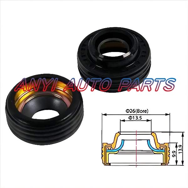 17-0037 Automotive Air Conditioning Compressor Shaft Seal Gasket Oil Stamp VOLKSWAGEN 7SB16C,7SEU16C CWV615 , CWV617 , CWV618