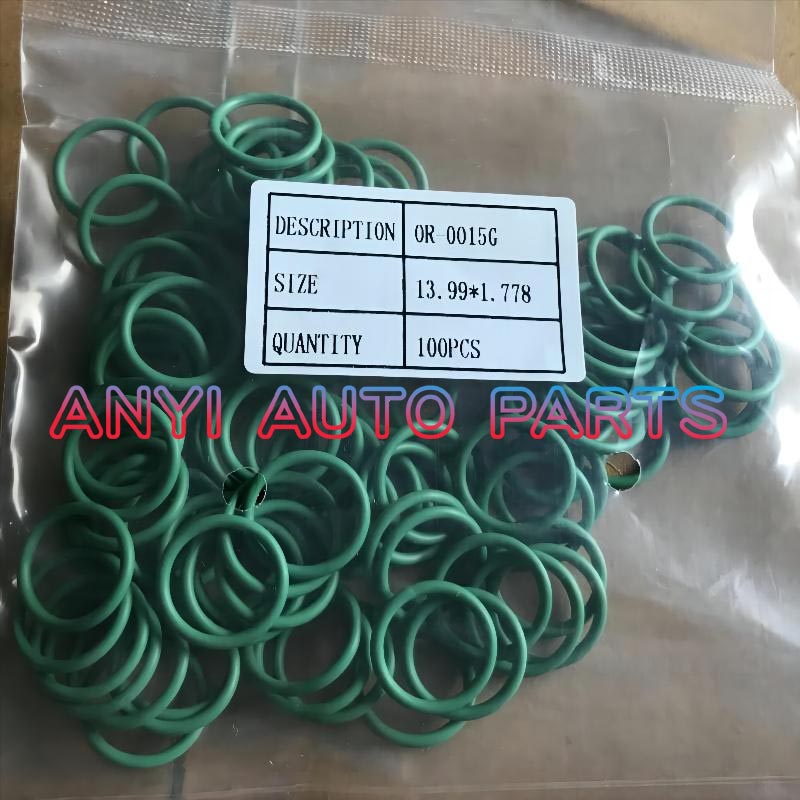 OR-0015G Automotive air conditioning compressor rubber o-ring seal R134A GREEN O-RING #10 1/2