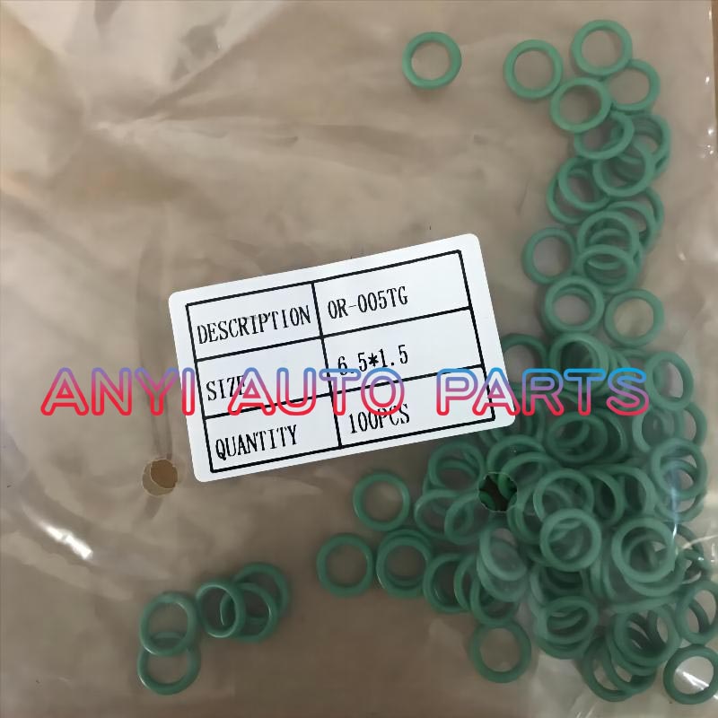 OR-005TG Automotive air conditioning compressor rubber o-ring seal 7MM STANDARD TOYOTA BLOCK VALVE GREEN O-RING