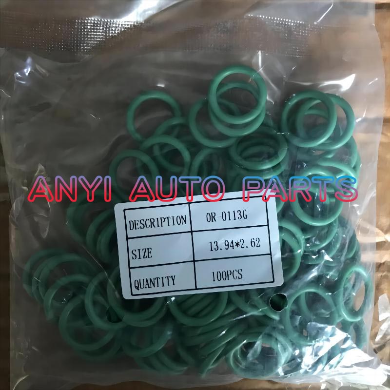 OR-0113G Automotive air conditioning compressor rubber o-ring seal #12 GM CAPTIVE GREEN HNBR O-RING