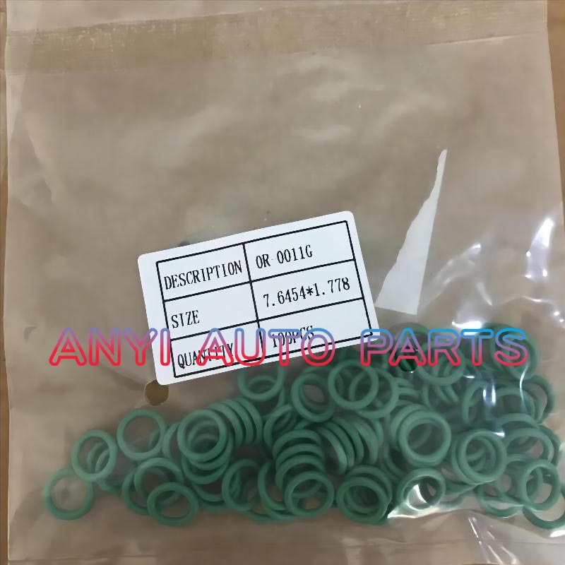 OR-0011G Automotive air conditioning compressor rubber o-ring seal R134A GREEN O-RING