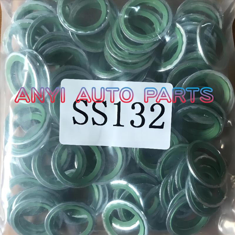 SS132 Automotive air conditioning compressor rubber o-ring seal GREEN 1.3*25.1*17.2