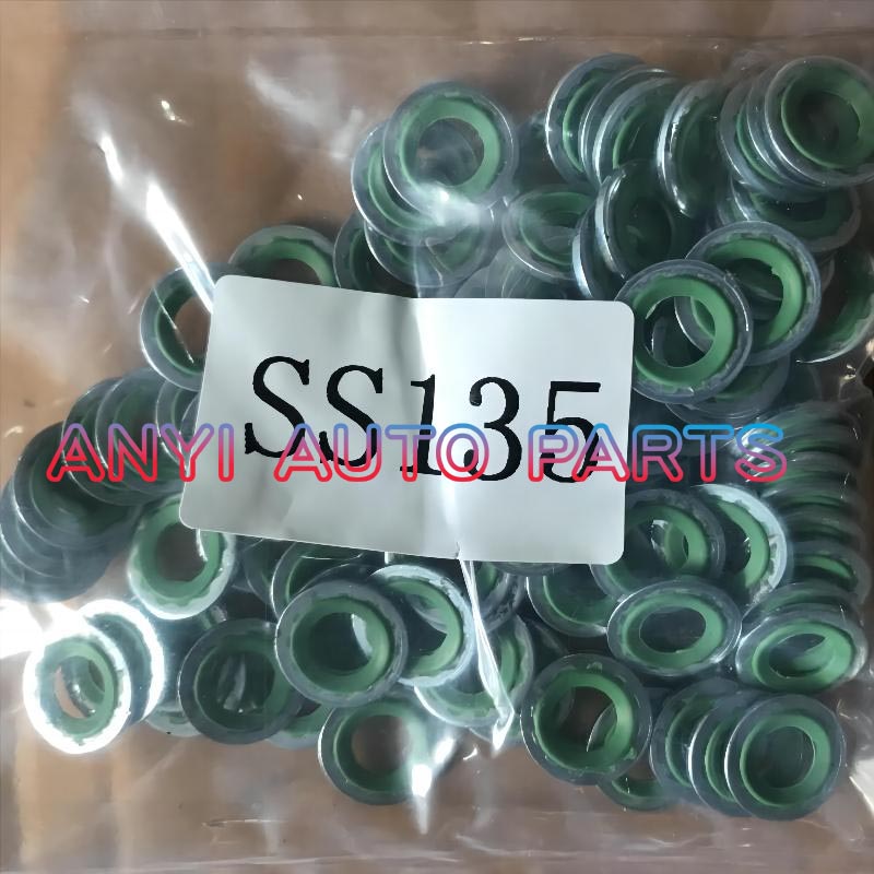 SS135 Automotive air conditioning compressor rubber o-ring seal GREEN 1.3*16.1*8.1