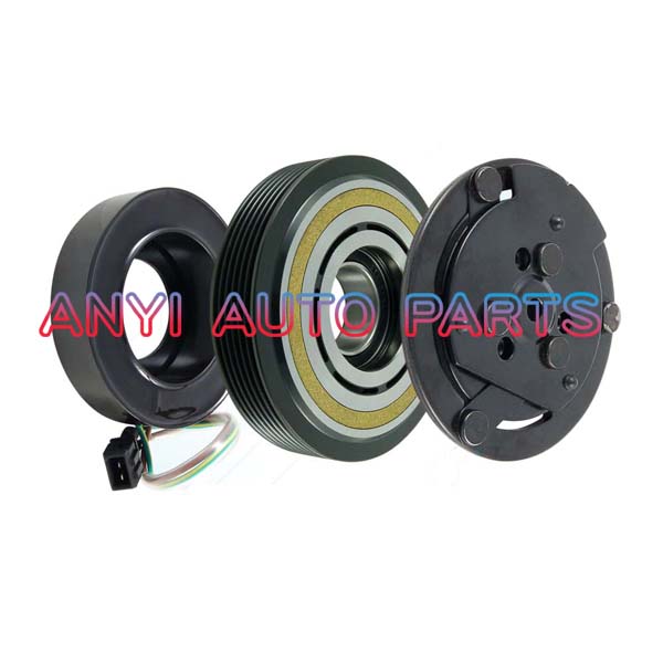 CA588 CLUTCH ASSEMBLY SANDEN SD7V16 68524 6pk for VOLKSWAGEN T4, LT 701820805Q / 7D0820805 / 7D0820805C