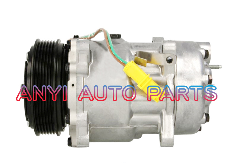 COM193 Compressor Sanden 7V16 For PEUGEOT 406/PARTNER/607/307/807/FIAT ULYSSE/CITROEN BERLINGO/XSARA/C5