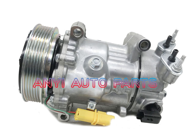COM166 Compressor Sanden 6C12 FOR Citroen C2/BERLINGO/C3/C4/C5/DS3/PEUGEOT 207/208/307/308/408/508/PARTNER
