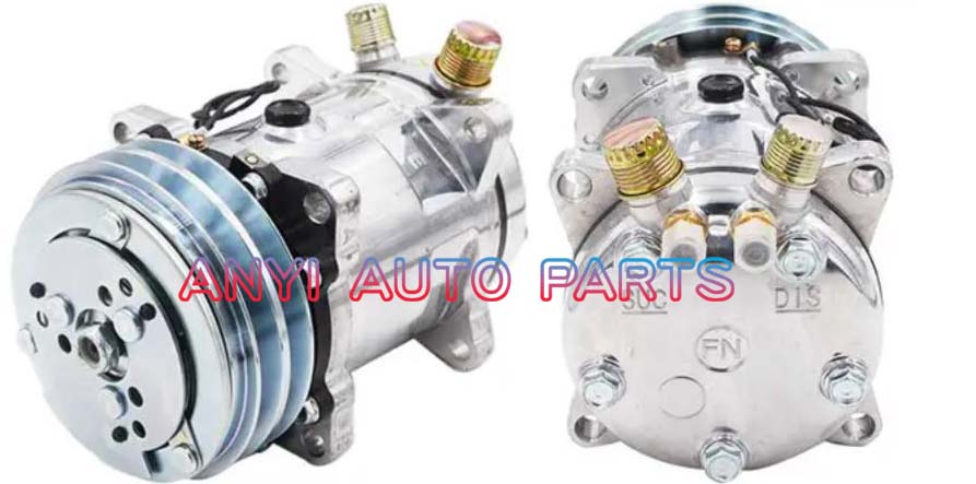 SD001 Compressor Type: 5H14 Pulley DIA: 132mm Number of groove: 2A Foot Position: 8 EARS Interface: OR Volt: 12V
