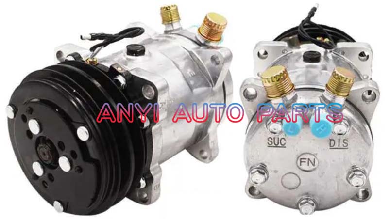 SD004 Compressor Type: 5H14 Pulley DIA: 132mm Number of groove: 2A Foot Position: 8 EARS Interface: OR Volt: 12V