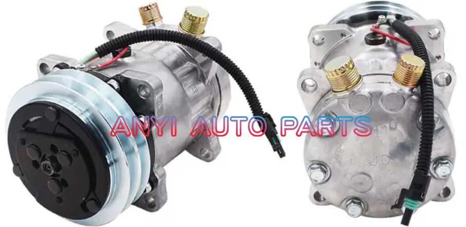 SD038 Compressor Type: 7H15 Pulley DIA: 132mm Number of groove: 2A Foot Position: 8EARS Interface: OR Volt: 24V
