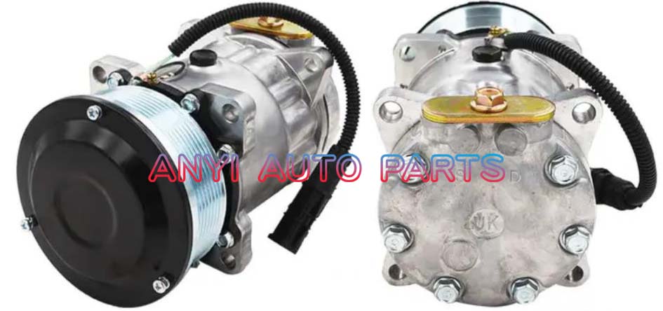 SD048 Compressor Type: 7H15 Pulley DIA: 130mm Number of groove: 8PK Foot Position: 8EARS Interface: Volt: 24V