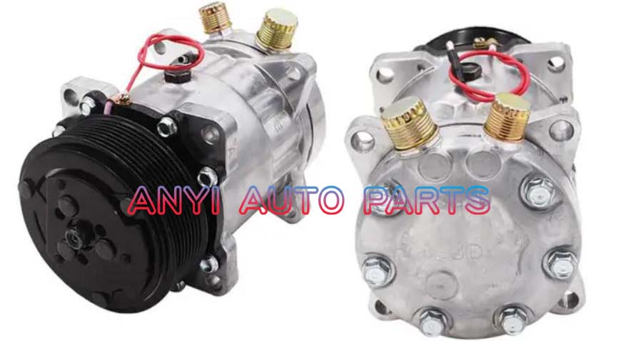 SD040 Compressor Type: 7h15 Pulley DIA: 119mm Number of groove: 8pk Foot Position: 8EARS Interface: OR Volt: 24V