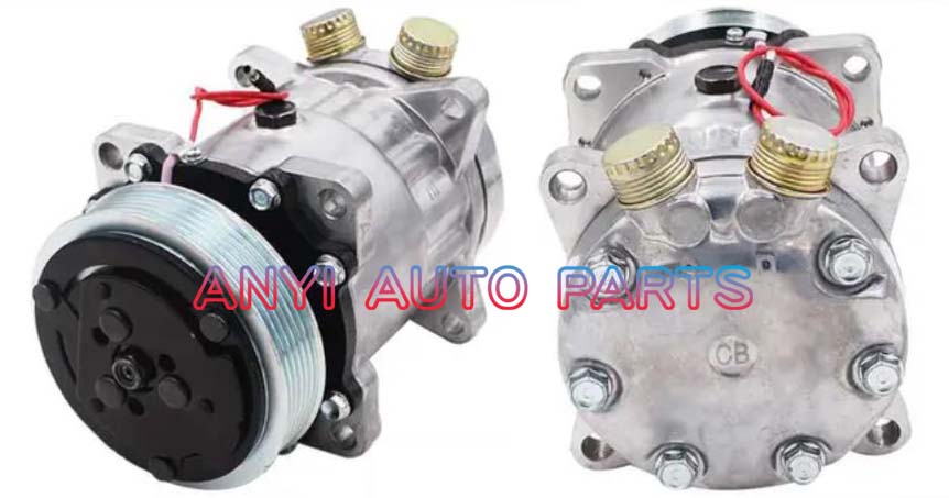SD046 Compressor Type: 7H15 Pulley DIA: 119mm Number of groove: 6PK Foot Position: 8EARS Interface: OR Volt: 12V