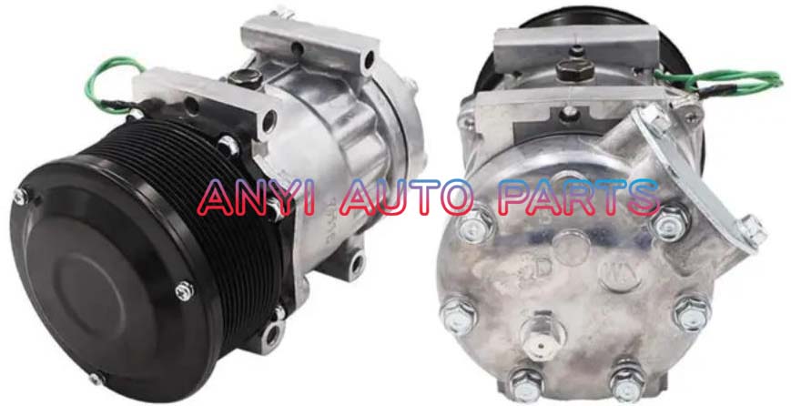 SD093 Compressor Type: 7H15 Pulley DIA: 129mm Number of groove: 12PK Foot Position: 4 Through Holes Interface: Volt: 24V