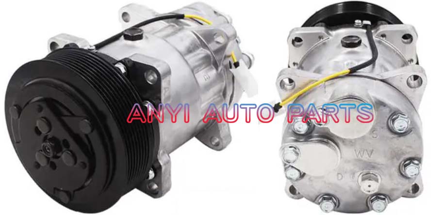 SD055 Compressor Type: 7H15 Pulley DIA: 135mm Number of groove: 8PK Foot Position: 8EARS Interface: Volt: 24V