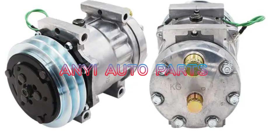 SD061 Compressor Type: 7H15 Pulley DIA: 132mm Number of groove: 2A Foot Position: 4 Through Holes Interface: Volt: 24V