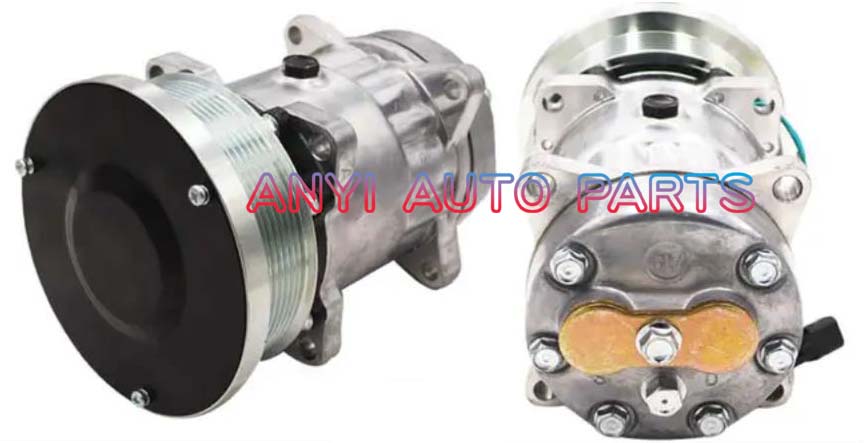SD095 Compressor Type: 7H15 Pulley DIA: 133mm Number of groove: 8PK Foot Position: 8EARS Interface: Volt: 12V