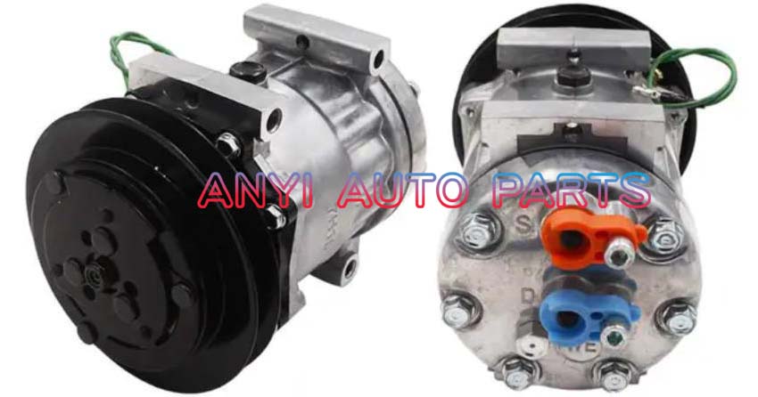 SD067 Compressor Type: 7H15 Pulley DIA: 146mm Number of groove: 1B Foot Position: 4 Through Holes Interface: Volt: 24V