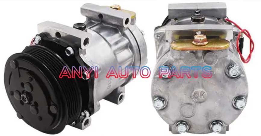 SD081 Compressor Type: 7H15 Pulley DIA: 119mm Number of groove: 6PL Foot Position: 4 Through Holes Interface: Volt: 12V