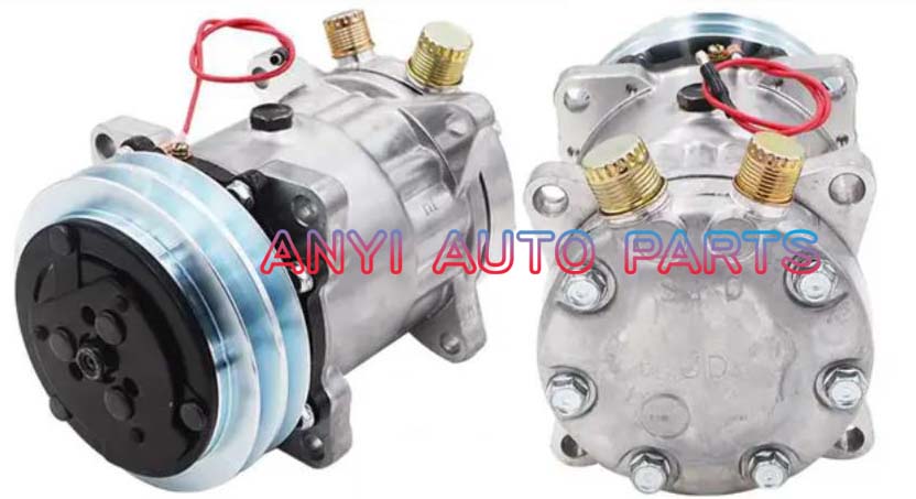 SD035 Compressor Type: 7H15 Pulley DIA: 132mm Number of groove: 2A Foot Position: 8EARS Interface: OR Volt: 12V