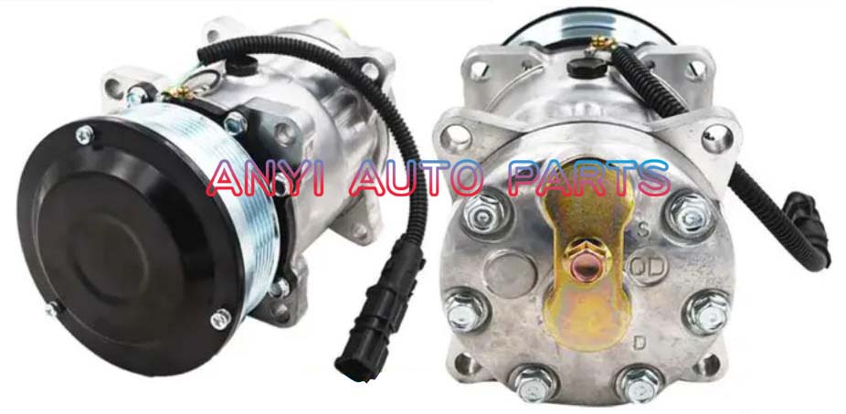 SD047 Compressor Type: 7H15 Pulley DIA: 130mm Number of groove: 6PK Foot Position: 8EARS Interface: Volt: 24V
