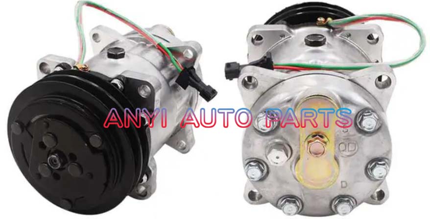 SD073 Compressor Type: 7H15 Pulley DIA: 132mm Number of groove: 2A Foot Position: 8EARS Interface: Volt: 12V