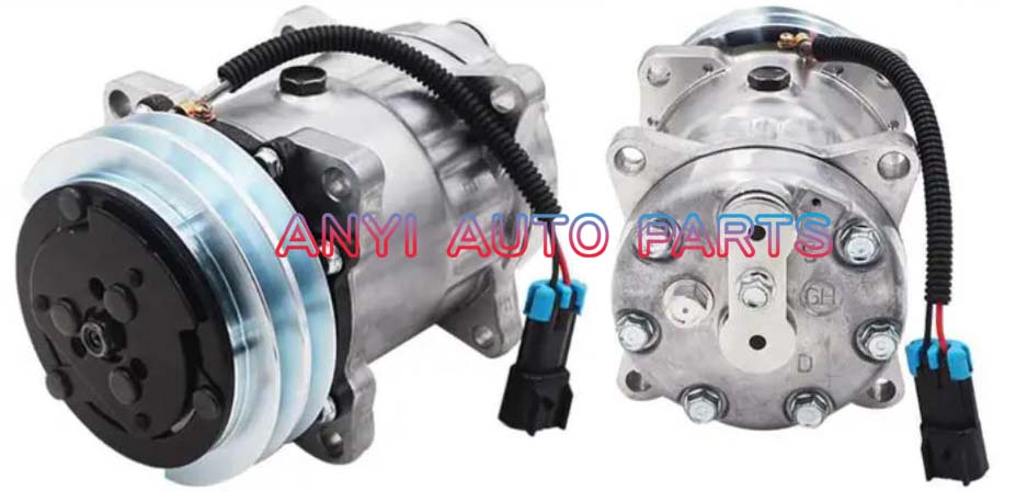 SD089 Compressor Type: 7H15 Pulley DIA: 132mm Number of groove: 2A Foot Position: 8EARS Interface: Volt: 12V